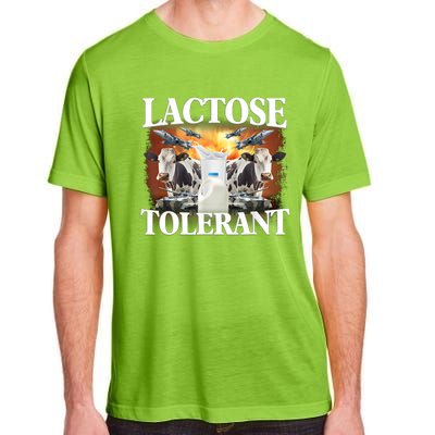 Lactose Tolerant Funny Trending Meme Adult ChromaSoft Performance T-Shirt