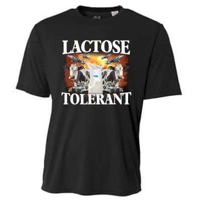 Lactose Tolerant Funny Trending Meme Cooling Performance Crew T-Shirt