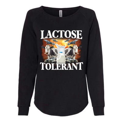 Lactose Tolerant Funny Trending Meme Womens California Wash Sweatshirt