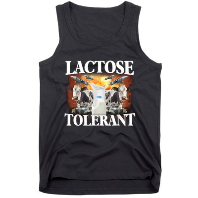 Lactose Tolerant Funny Trending Meme Tank Top