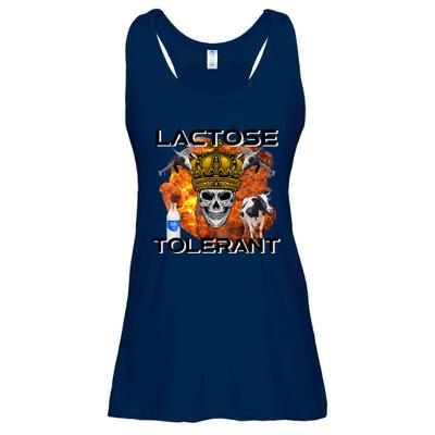 Lactose Tolerant Funny Trendy Design Meme Ladies Essential Flowy Tank