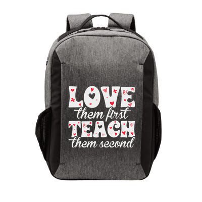 Love Them First Teach Them Second Vector Backpack