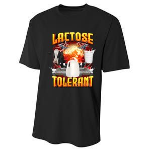 Lactose Tolerant Funny Sarcasm Oddly Specific Meme Performance Sprint T-Shirt