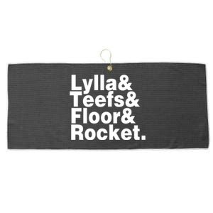 Lylla & Teefs & Floor & Rocket Large Microfiber Waffle Golf Towel