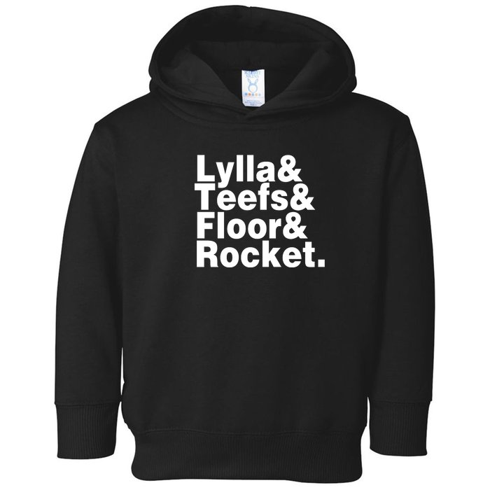 Lylla & Teefs & Floor & Rocket Toddler Hoodie