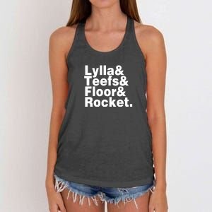 Lylla & Teefs & Floor & Rocket Women's Knotted Racerback Tank