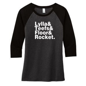 Lylla & Teefs & Floor & Rocket Women's Tri-Blend 3/4-Sleeve Raglan Shirt