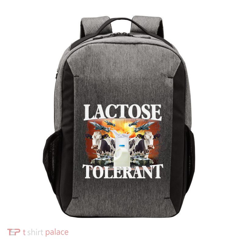 Lactose Tolerant Funny Trending Meme Vector Backpack
