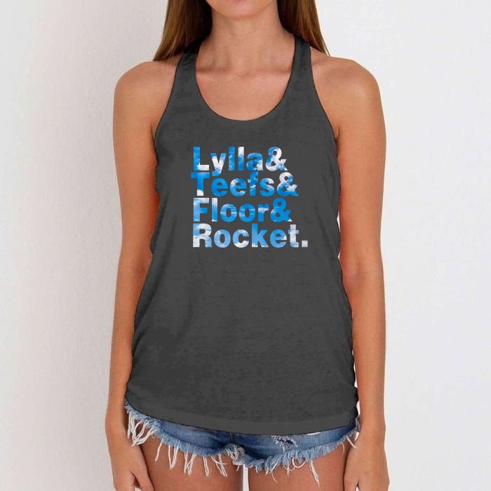 Lylla & Teefs & Floor & Rocket Women's Knotted Racerback Tank