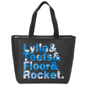 Lylla & Teefs & Floor & Rocket Zip Tote Bag