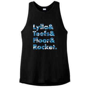 Lylla & Teefs Floor Rocket Ladies PosiCharge Tri-Blend Wicking Tank