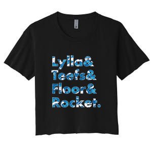 Lylla & Teefs Floor Rocket Women's Crop Top Tee