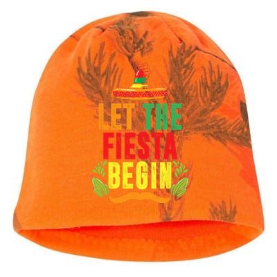 Let The Fiesta Begin Sombrero Mexico Mexican Fiesta Kati - Camo Knit Beanie