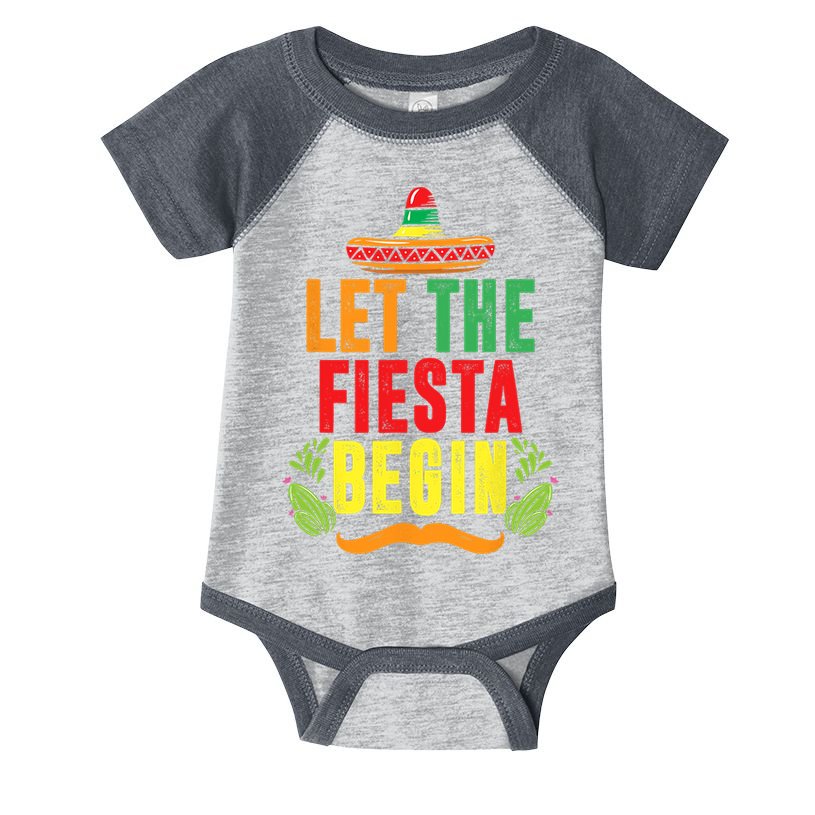 Let The Fiesta Begin Sombrero Mexico Mexican Fiesta Infant Baby Jersey Bodysuit