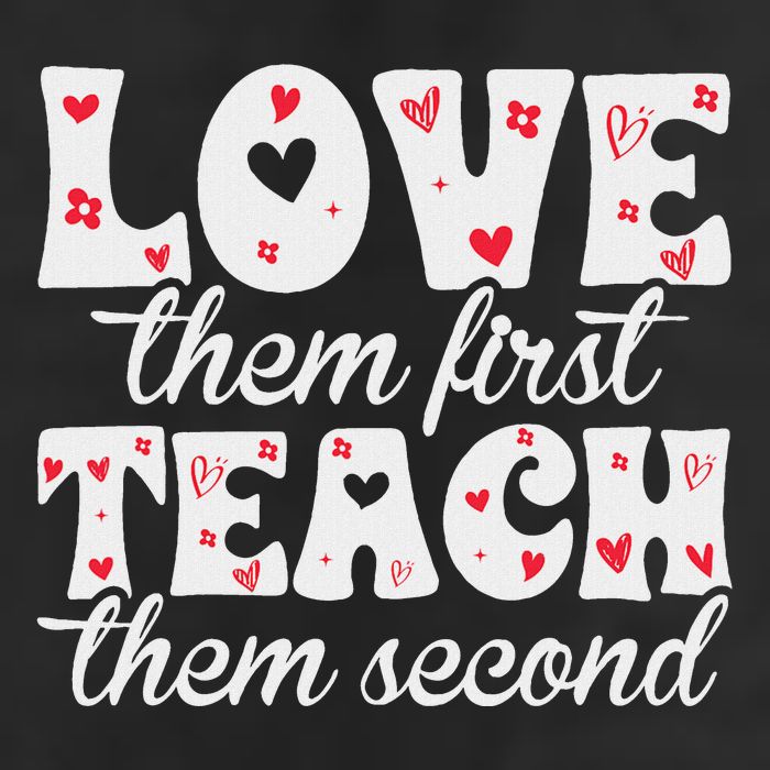 Love Them First Teach Them Second Knit Cap Winter Beanie