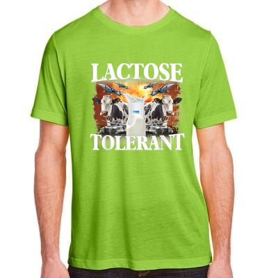 Lactose Tolerant Funny Trending Meme Adult ChromaSoft Performance T-Shirt