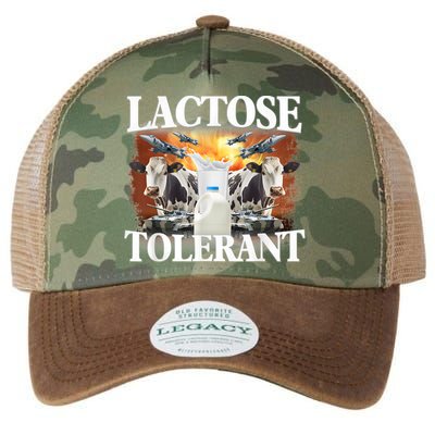 Lactose Tolerant Funny Trending Meme Legacy Tie Dye Trucker Hat