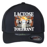 Lactose Tolerant Funny Trending Meme Flexfit Unipanel Trucker Cap