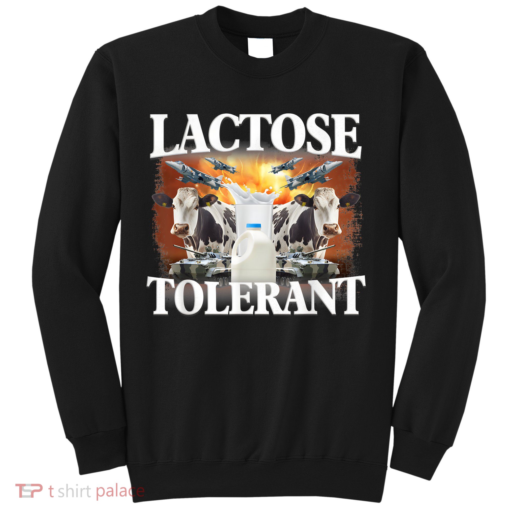 Lactose Tolerant Funny Trending Meme Sweatshirt