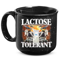 Lactose Tolerant Funny Trending Meme 15oz Campfire Ceramic Mug