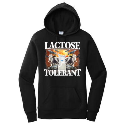 Lactose Tolerant Funny Trending Meme Women's Pullover Hoodie