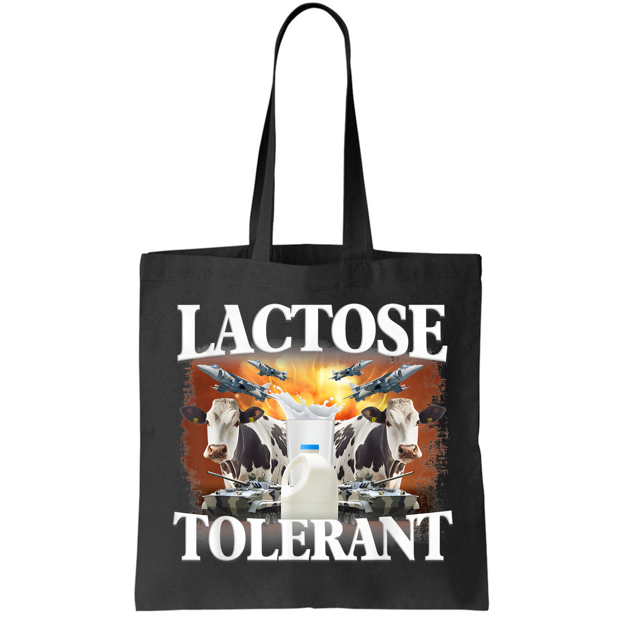 Lactose Tolerant Funny Trending Meme Bag