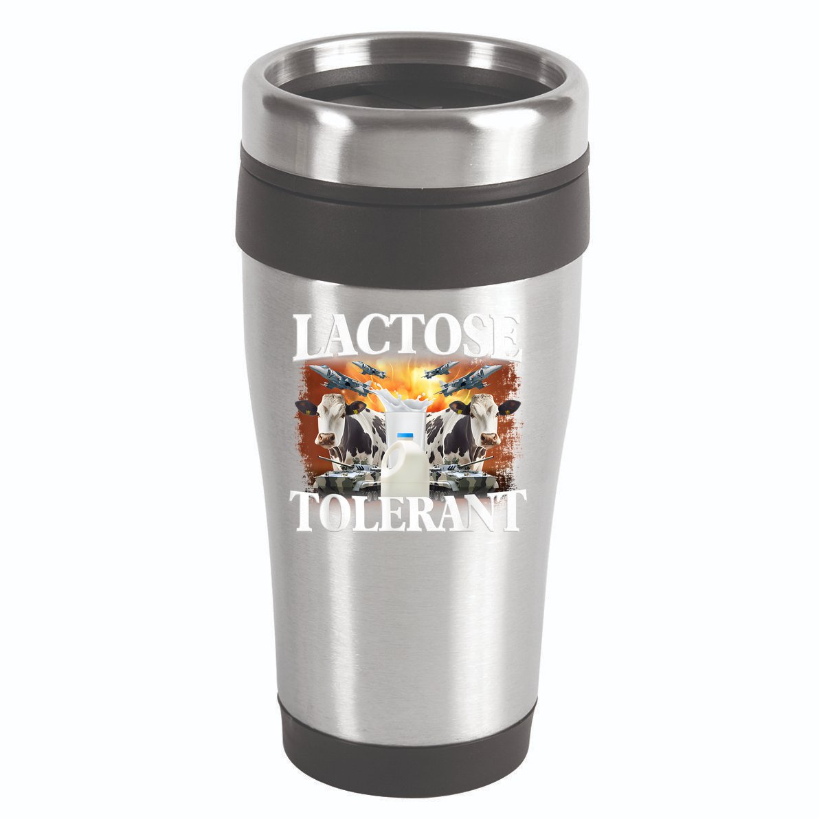 Lactose Tolerant Funny Trending Meme 16oz Travel Tumbler