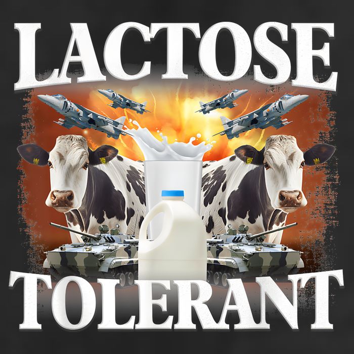 Lactose Tolerant Funny Trending Meme 25L Jumbo Tote