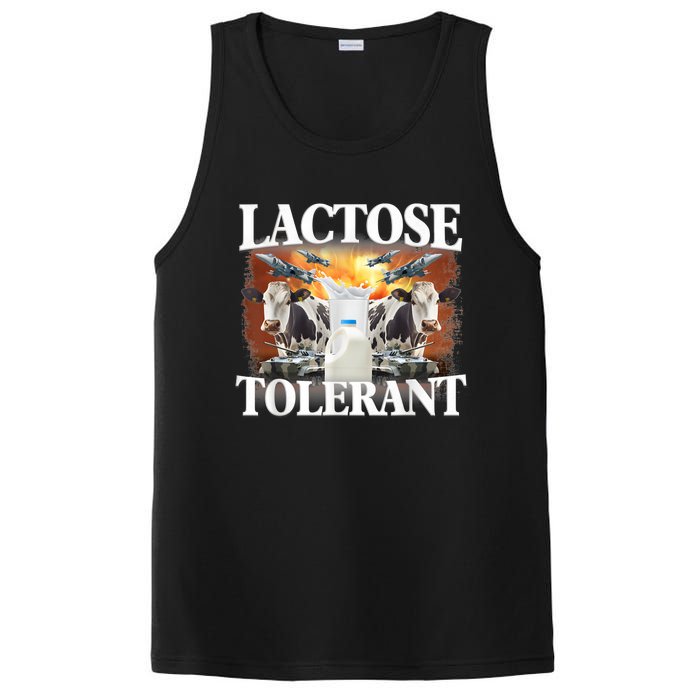 Lactose Tolerant Funny Trending Meme PosiCharge Competitor Tank