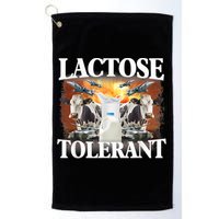 Lactose Tolerant Funny Trending Meme Golf Towel