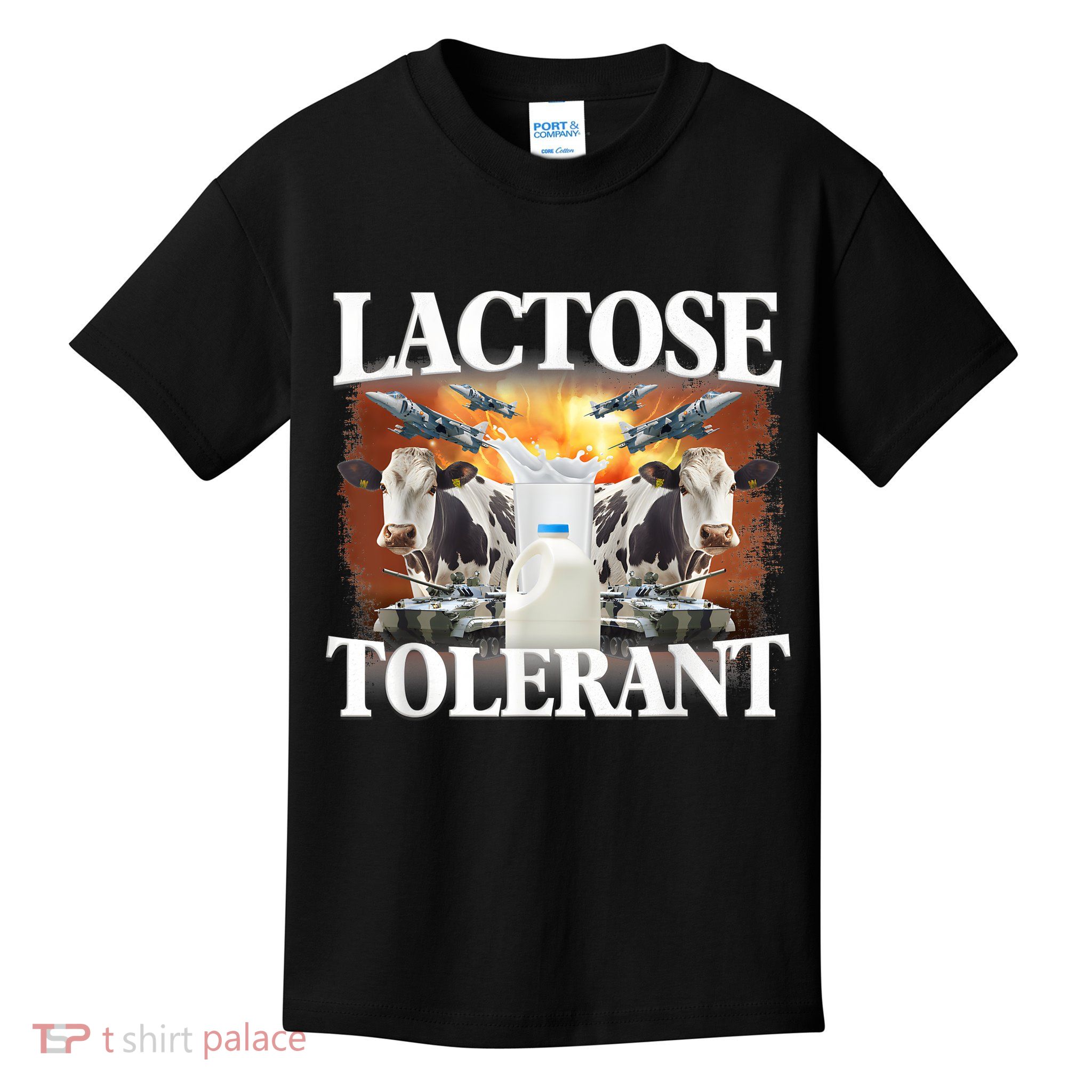 Lactose Tolerant Funny Trending Meme Kids T-Shirt