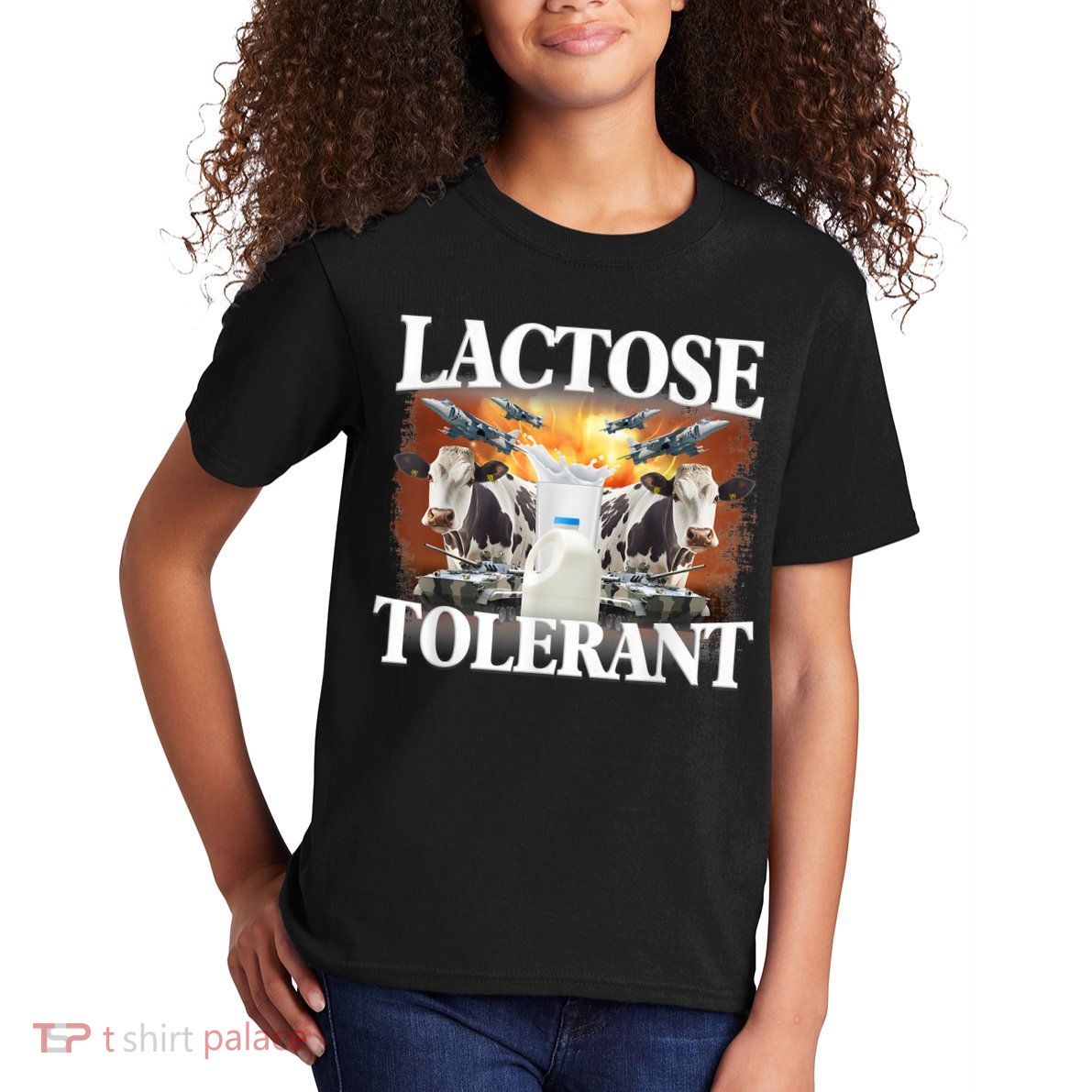 Lactose Tolerant Funny Trending Meme Kids T-Shirt