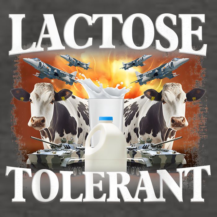 Lactose Tolerant Funny Trending Meme Vector Backpack