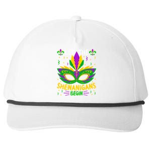 Let The Funny Shenanigans Begin Carnival Mardi Gras Cool Gift Snapback Five-Panel Rope Hat