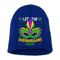 Let The Funny Shenanigans Begin Carnival Mardi Gras Cool Gift Short Acrylic Beanie