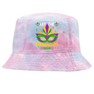 Let The Funny Shenanigans Begin Carnival Mardi Gras Cool Gift Tie-Dyed Bucket Hat