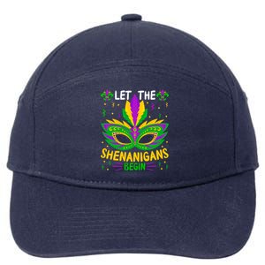 Let The Funny Shenanigans Begin Carnival Mardi Gras Cool Gift 7-Panel Snapback Hat