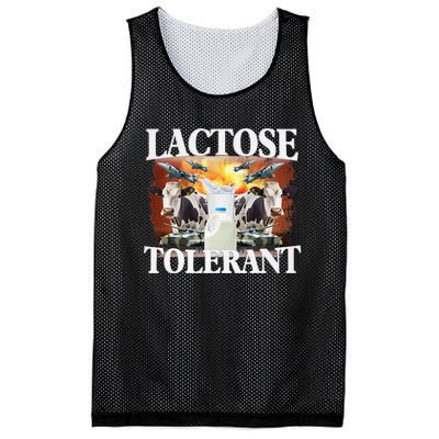 Lactose Tolerant Funny Trending Meme Mesh Reversible Basketball Jersey Tank