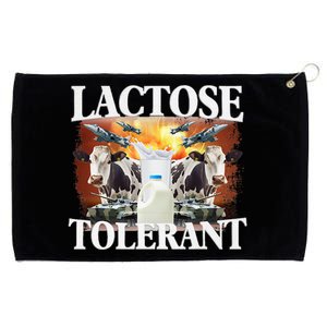 Lactose Tolerant Funny Trending Meme Grommeted Golf Towel