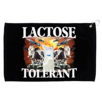 Lactose Tolerant Funny Trending Meme Grommeted Golf Towel