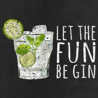 Let The Fun Be Gin 7 Panel Mesh Trucker Snapback Hat