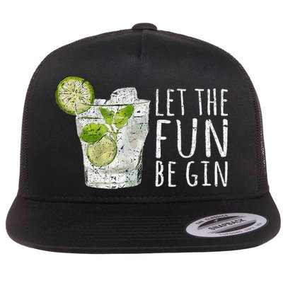 Let The Fun Be Gin Flatbill Hat