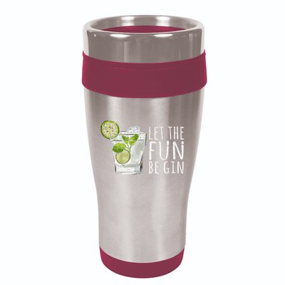 Let The Fun Be Gin 16oz Travel Tumbler