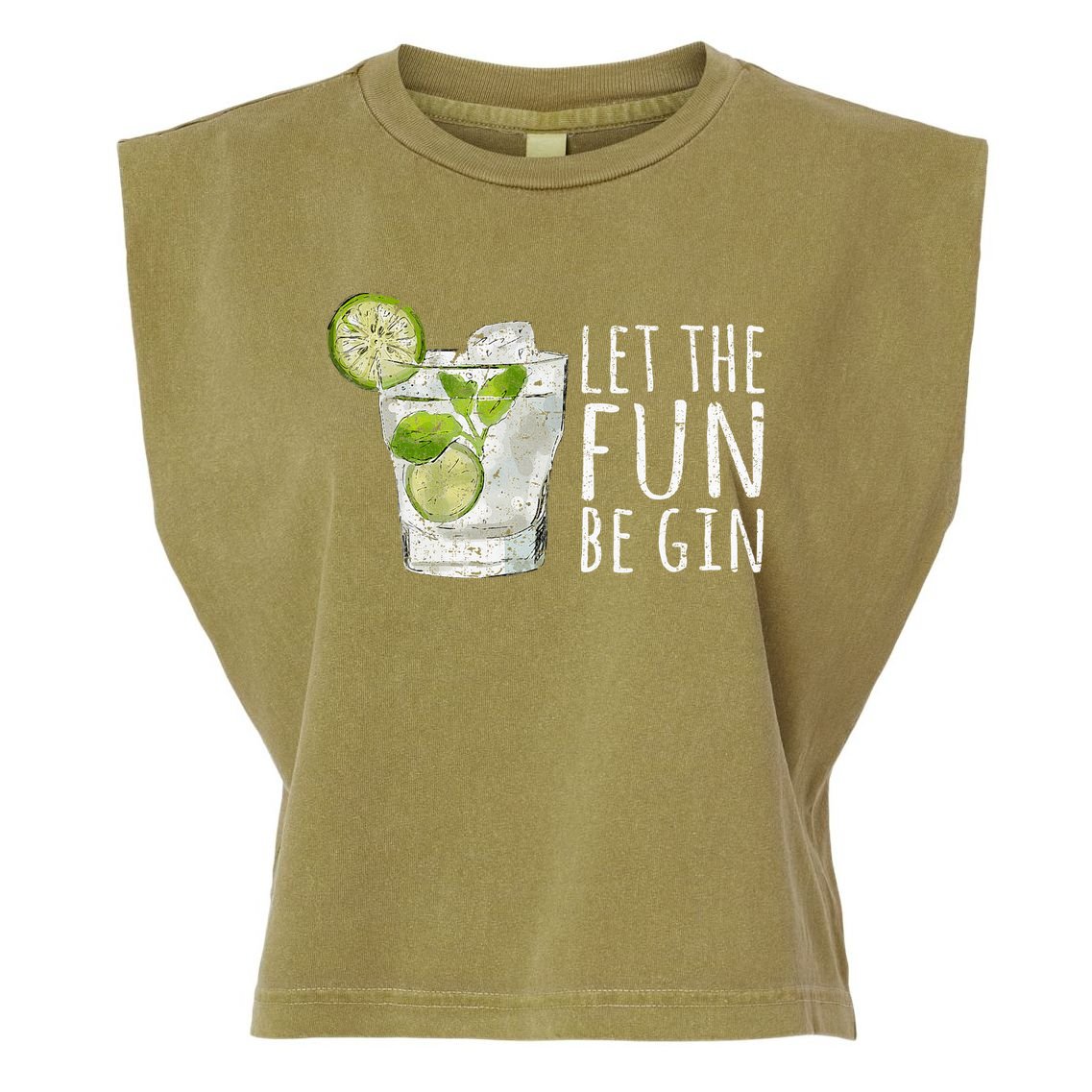 Let The Fun Be Gin Garment-Dyed Women's Muscle Tee