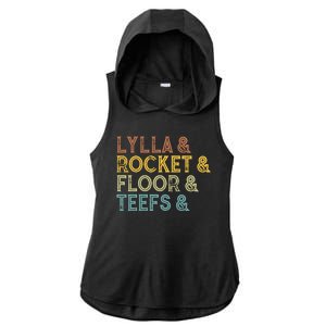 Lylla & Teefs Floor Rocket Ladies PosiCharge Tri-Blend Wicking Draft Hoodie Tank