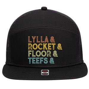 Lylla & Teefs Floor Rocket 7 Panel Mesh Trucker Snapback Hat