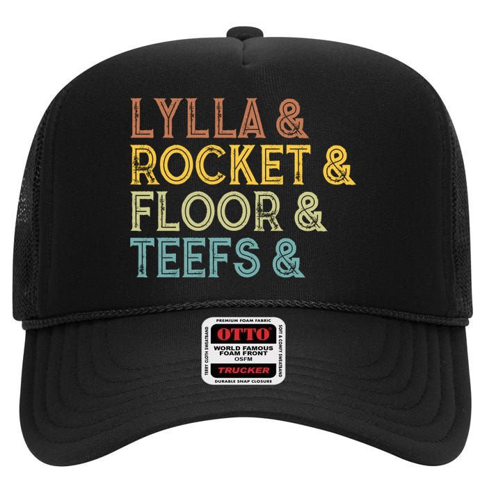 Lylla & Teefs Floor Rocket High Crown Mesh Back Trucker Hat