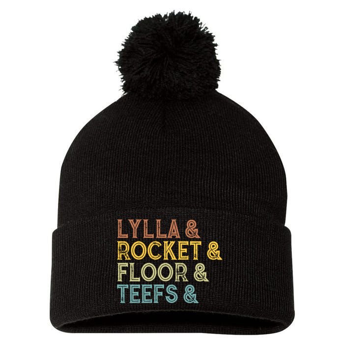 Lylla & Teefs Floor Rocket Pom Pom 12in Knit Beanie