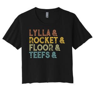 Lylla & Teefs Floor Rocket Women's Crop Top Tee