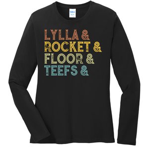 Lylla & Teefs Floor Rocket Ladies Long Sleeve Shirt